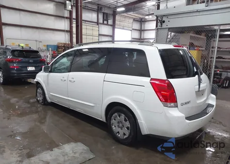 2005 Nissan Quest 3.5 S z USA, uszkodzony, nr VIN 5N1BV28U35N132981